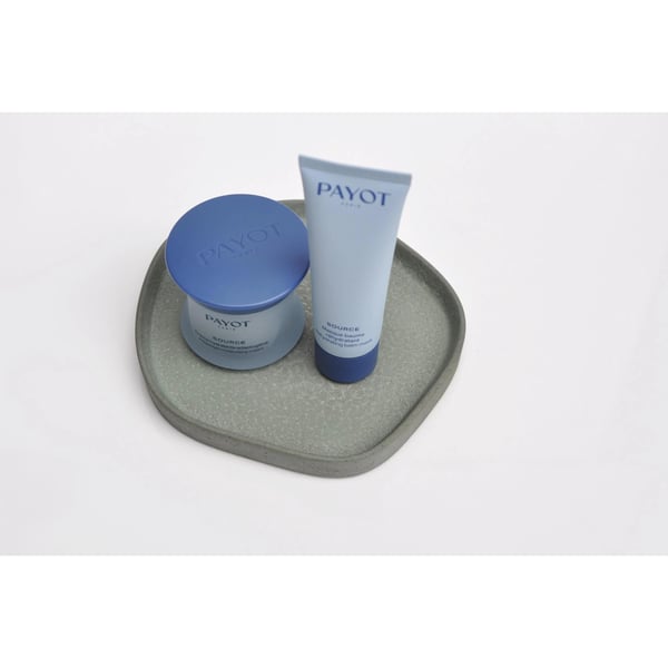 Irregular Concrete Tray: Small Modern Minimalist Green Grey Plate