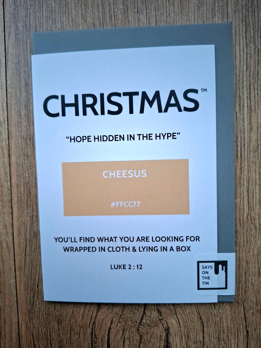 CHEESUS Christmas Card - The Season's Reason Collection