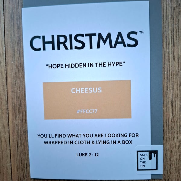 CHEESUS Christmas Card - The Season's Reason Collection