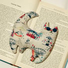 Cat Book Buddy Book Mark Emotional Support Lavender Filled Page Saver