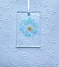Dandelion card - fused glass embossed keepsake card - Image 2