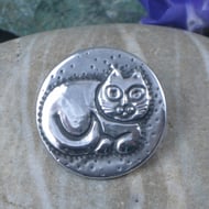 William Sturt Handcast Fine Pewter Strolling Cat Brooch - Lead-Free, Approx. 5 Cm, Presentation Box - View #7