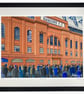 Rangers. Limited Edition Fine Art Print Football Club FC, Stadium Supporter Gift