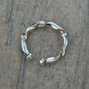 Sterling Silver Open Torc Ring, size L-M,   R41D