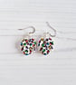 Rainbow leopard print Modern earrings, limited pairs available - Image 3