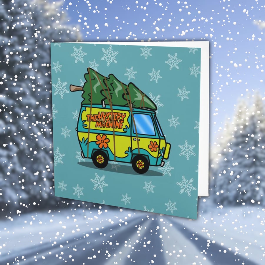 Drivin' Home For Christmas Card: Scooby-Doo