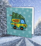 Drivin' Home For Christmas Card: Scooby-Doo