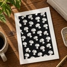 Mushroom 2 Monochrome Illustration Art Ink Painting