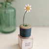 Clay Daisy on a Teeny Vintage Bobbin 'it's the little things'