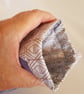 Snap pouch glasses case in mauve - Image 5