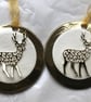Handmade Gold Reindeer Christmas Ornament, Elegant Tree Decor - Image 6