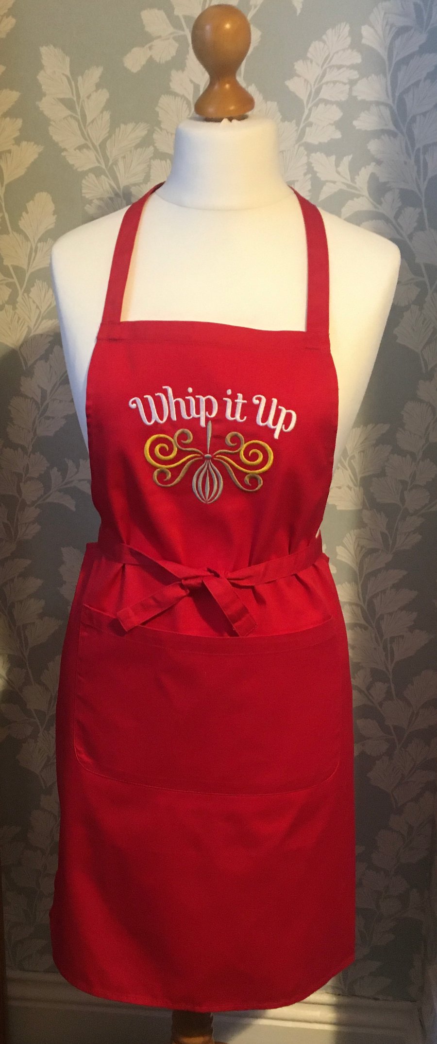 Apron embroidered- Whip it up