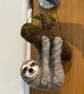 Sleepy - sloth desk or hanging shelf buddy - Image 3