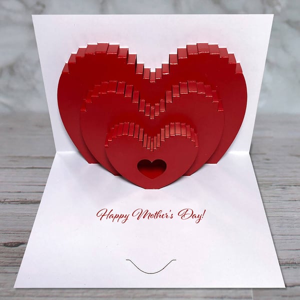Mother's Day love pop-up card