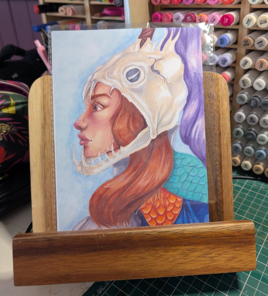 14.5x 21 cm print - The quiet rider