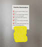You Got This handmade yellow fridge magnet with A7 Gentle Reminders card