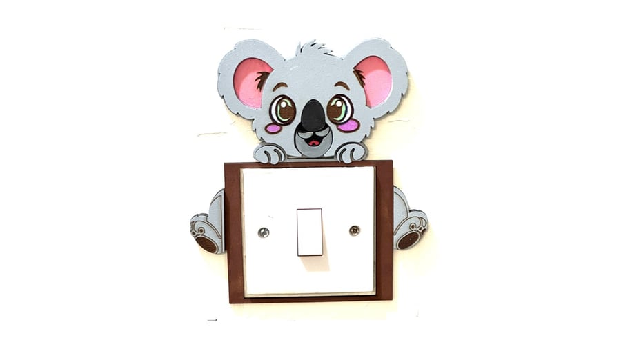 UK light Switch surround - Koala Bear