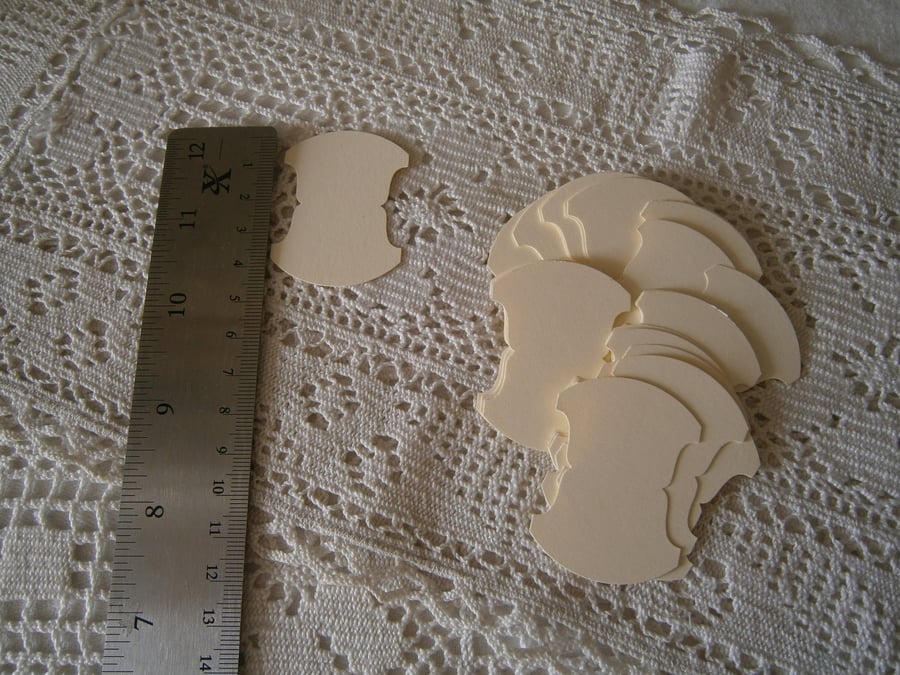 Cream Page Tabs made via Stampin Up Punch for Junk or Bullet Journals Notebooks