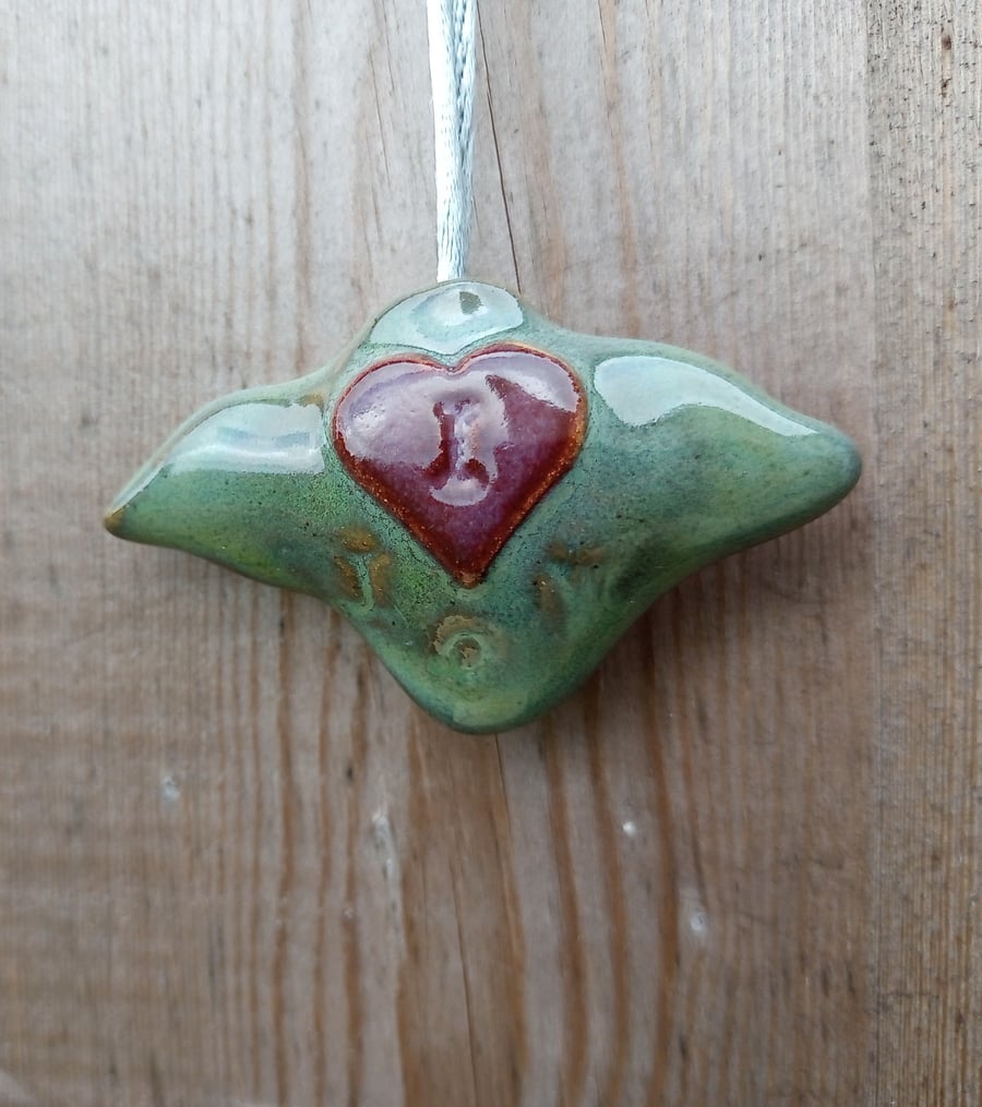 Miniature Isle of Wight hanging ornament 