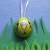 Christmas Tree Bauble Budgie Budgerigar Pet Bird Green Yellow Hanging Decoration