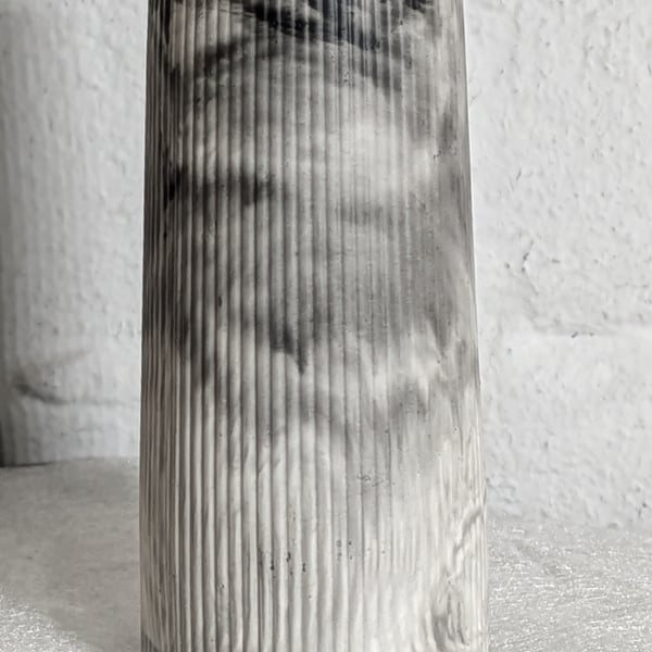 Ribbed Tapered Vase