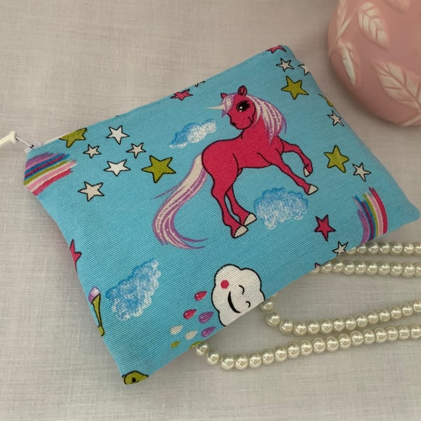 Perfectly Imperfect, Children’s Purse, Zipped Purse, Unicorn, Small Cosmetic Bag