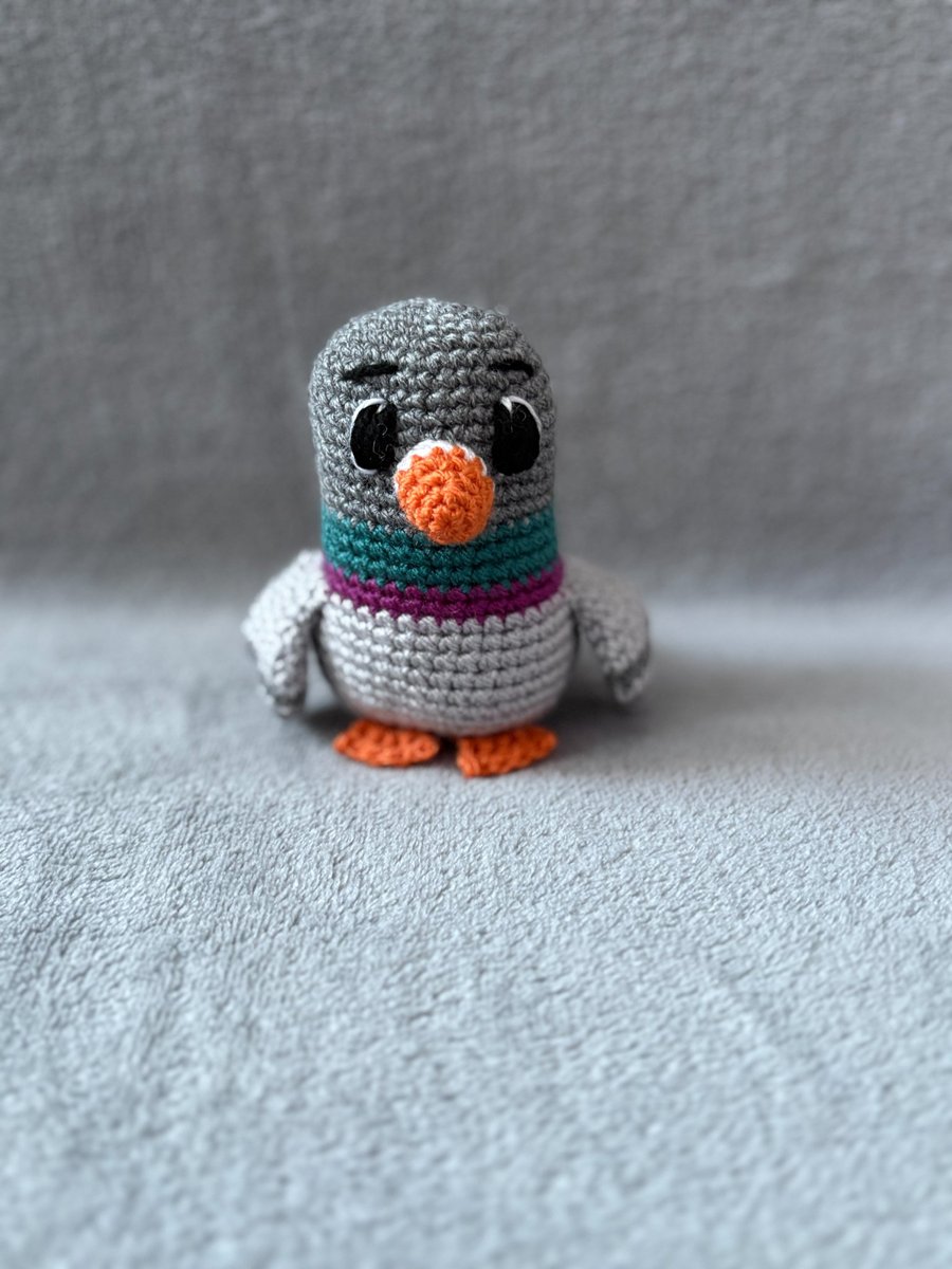 Crochet Mini Pigeon Plush - CE Tested Pigeon Soft Toy
