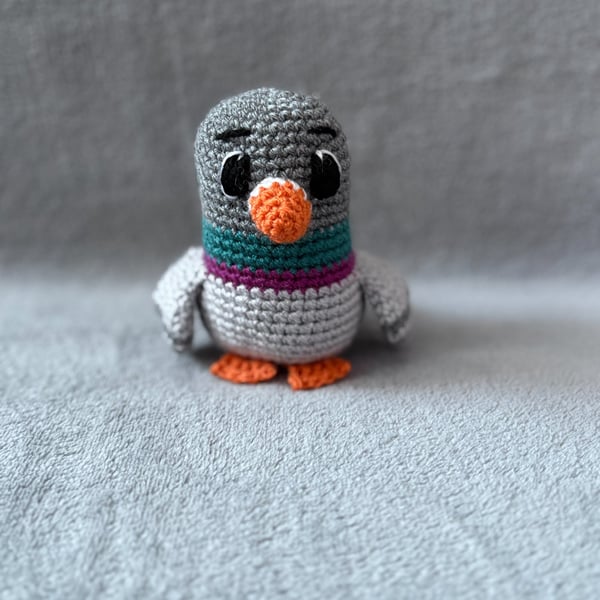 Crochet Mini Pigeon Plush - CE Tested Pigeon Soft Toy