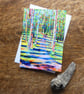 Impressionist Woodland Landscape Greeting Card from Original Oil Painting - Image 3