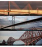 ‘The Forth Bridges’ Signed Mounted square Print 30 x 30cm FREE DELIVERY - Image 1