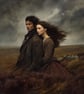 Wuthering Heights Fine Art Print - Brontë Inspired Wall Art - 40cm x 40cm