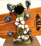 Bumble Bee Ukulele Headstock Decoration