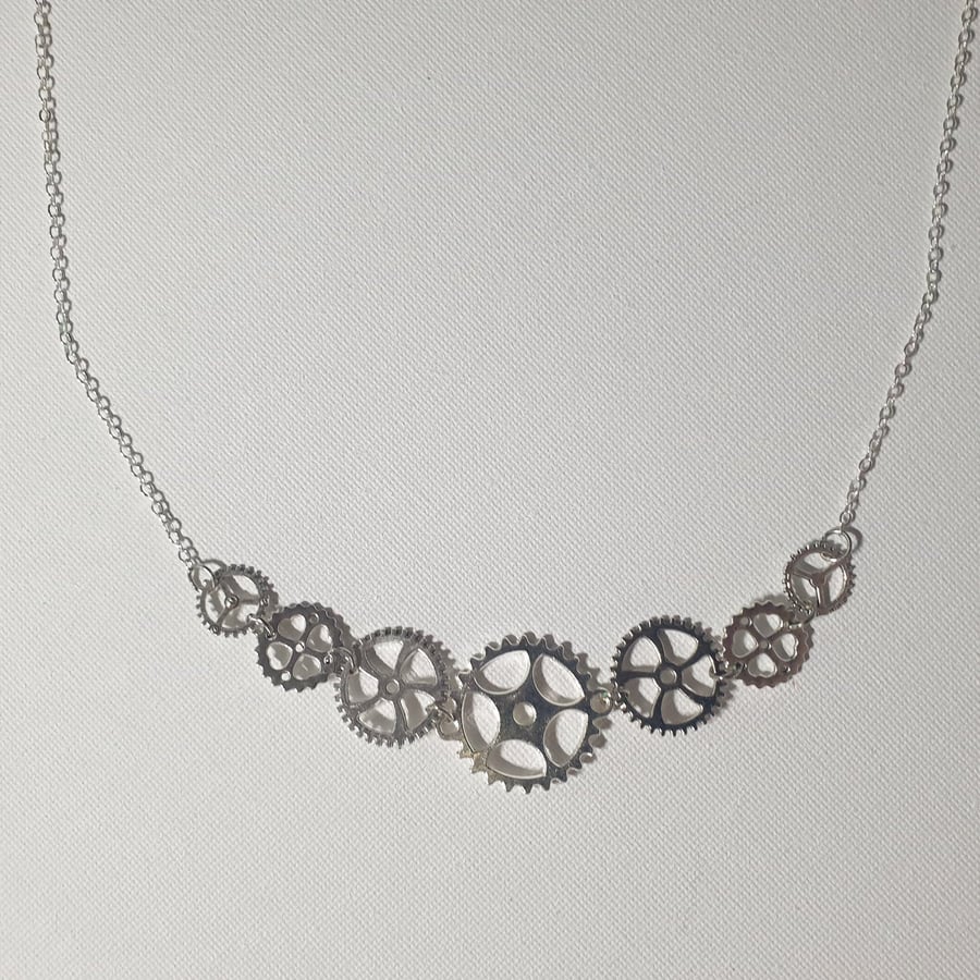 Steampunk Gears Necklace 
