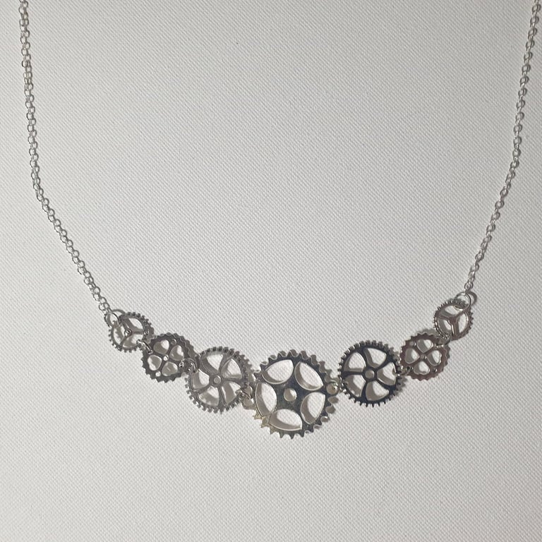 Steampunk Gears Necklace 