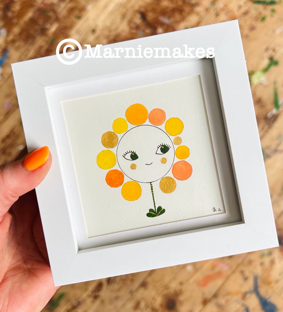 Raya - Framed Original Mini Illustration