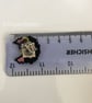 Black Cat Brooch - Black and Pastel Seed Bead Coat Pin - Image 3