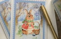 Birth Flower Bunny Cards