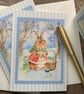 Snowdrops and Bunny Card - Blank Card