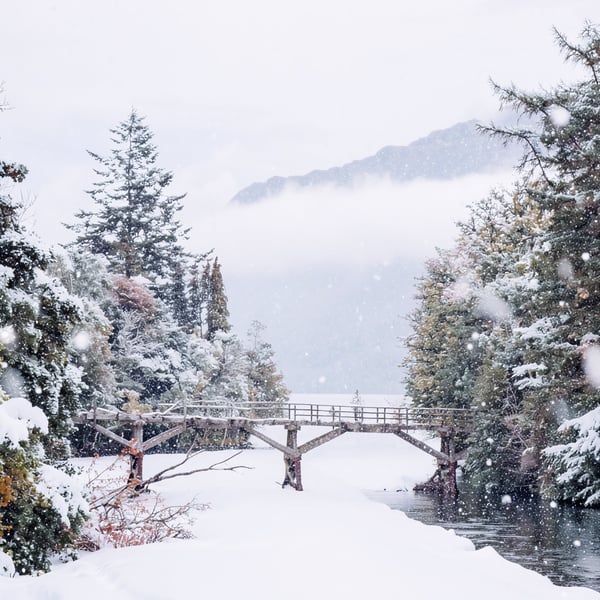Scottish Bridge Christmas Greeting Card A5