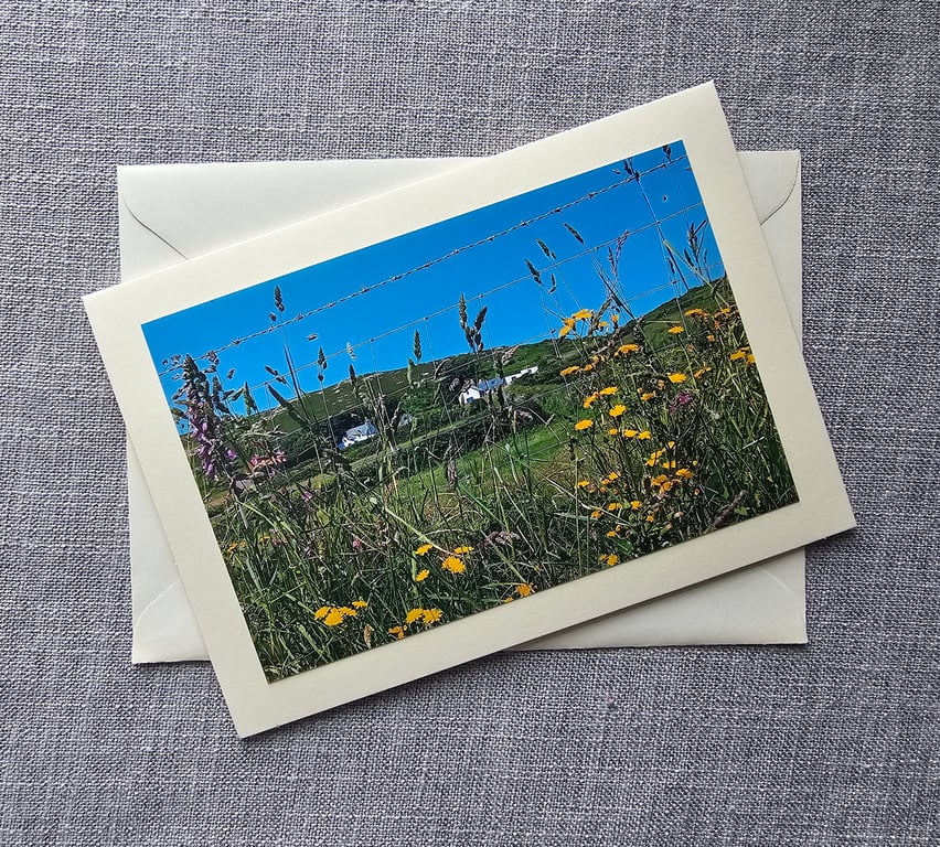 Beautiful Llyn Peninsula in June Photographic Card Size 7" x 5"