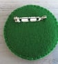 Hand Embroidered Christmas Robin Brooch - Image 3