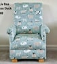 Children's Sheep Armchair iLiv Baa Lambs Duck Egg Green Kids Chair Animals Farm - Image 2