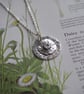 Daisy Pendant, Silver Necklace Pendant, Flower Jewellery, gardener gift - Image 4
