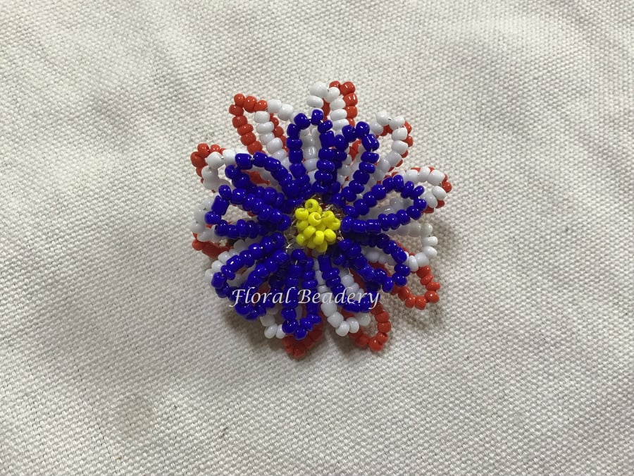 Red, White and Blue Brooch