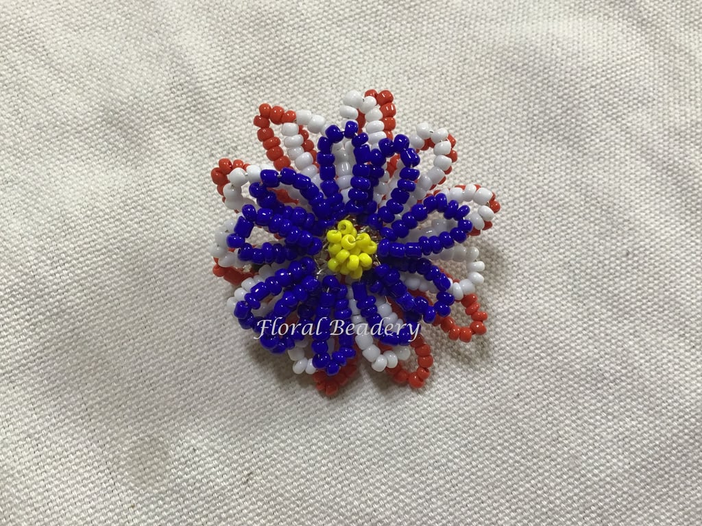 Red, White and Blue Brooch