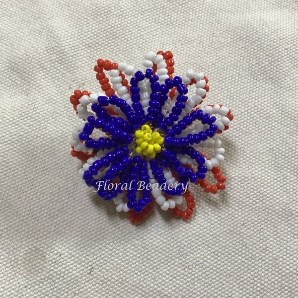 Red, White and Blue Brooch