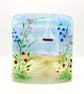 Curved Glass Panel with Pretty Sea Scene 