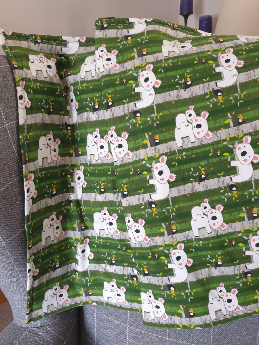 Personalised Baby Quilt, Koala Lightweight Moses Basket Pram Playmat