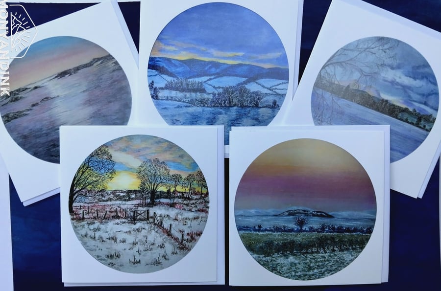 Winter in Galloway - Set of 5 Greetings Cards