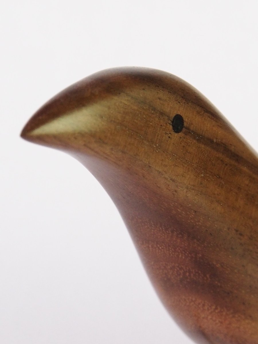Carved Walnut Bird - made to order in 4 sizes